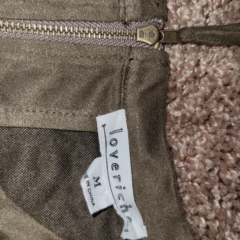 Faux Suede Dress - Picture 2 of 3